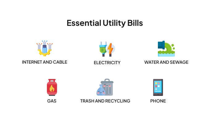 Common Types of Utility Bills for Household